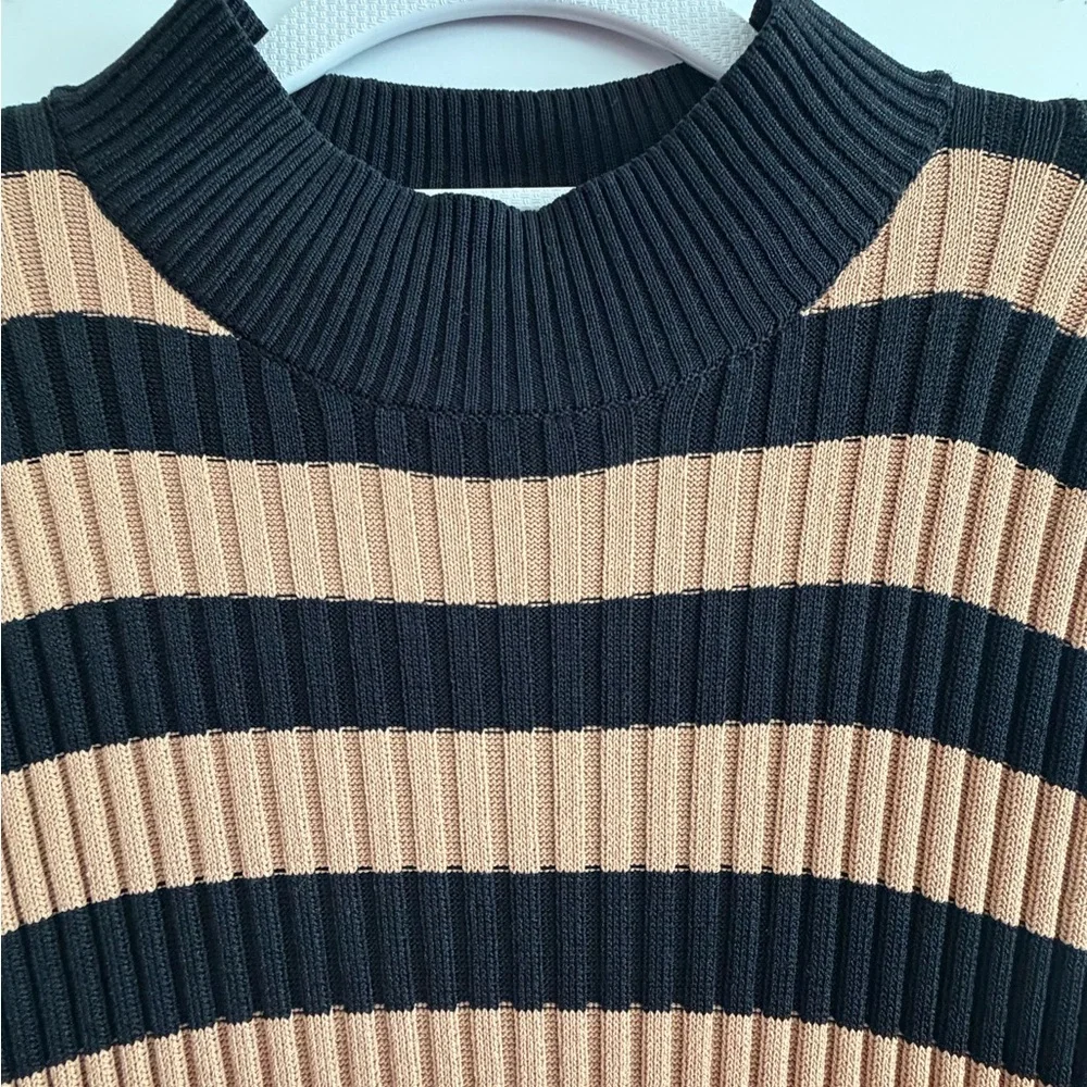 New York & Co.- Gabrielle Union collection - Elegant Striped Long Sleeve Dress - Picture 13 of 15